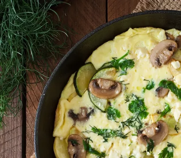 عجة خضروات كيتو